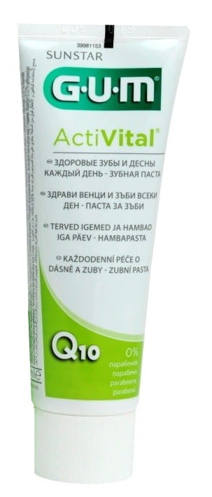 GUM Butler GUM ActiVital 6050- pasta do mycia zębów przeciw chorobom dziąseł, 75 ml 6050