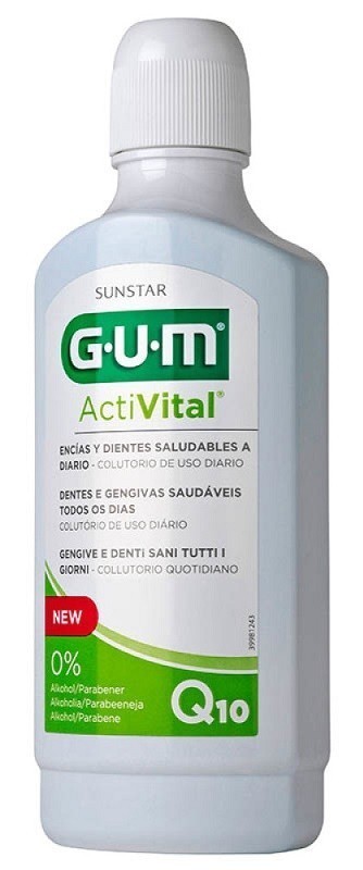 GUM BUTLER GUM ActiVital 6060- płyn do płukania jamy ustnej przeciw chorobom dziąseł, 500 ml 6060