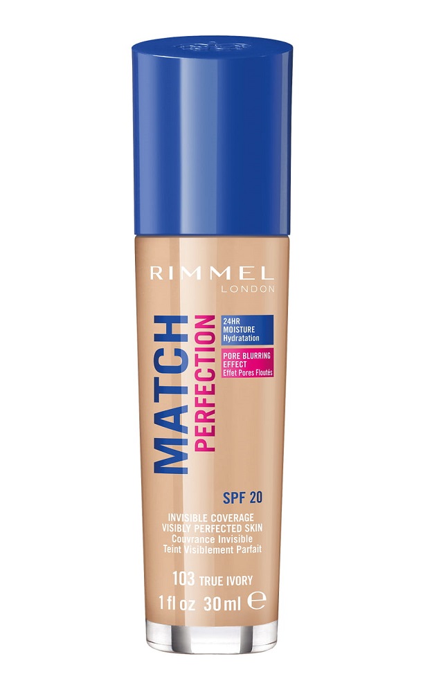 Rimmel Match Perfection podkład w płynie SPF 20 odcień 103 True Ivory 30 ml