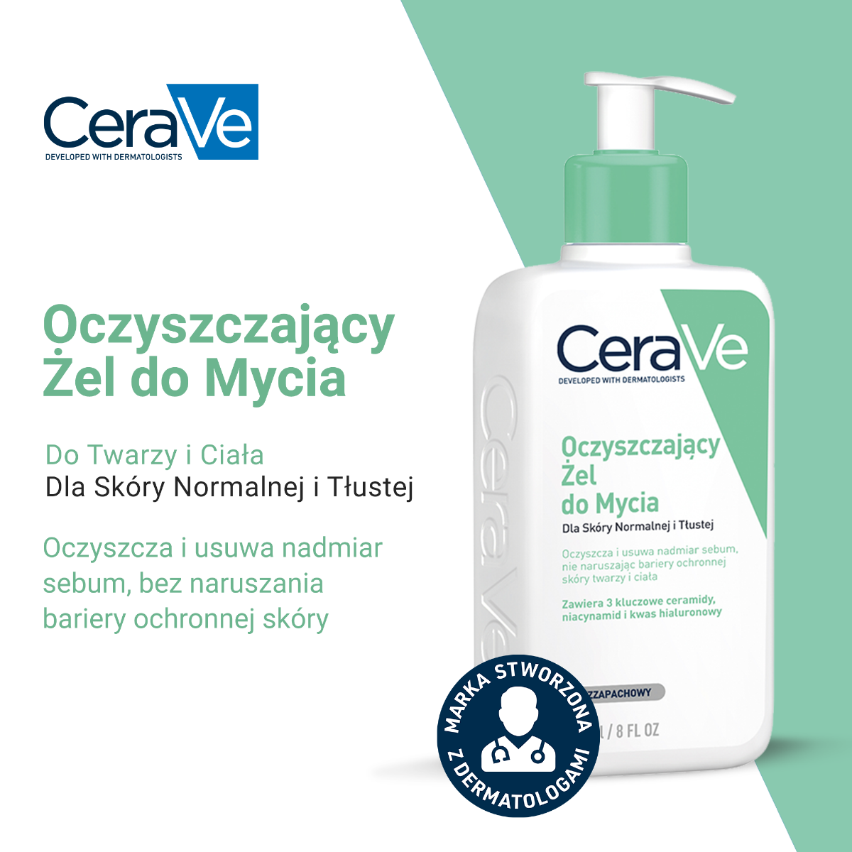 Loreal CERAVE Oczyszczający żel do mycia 236 ml