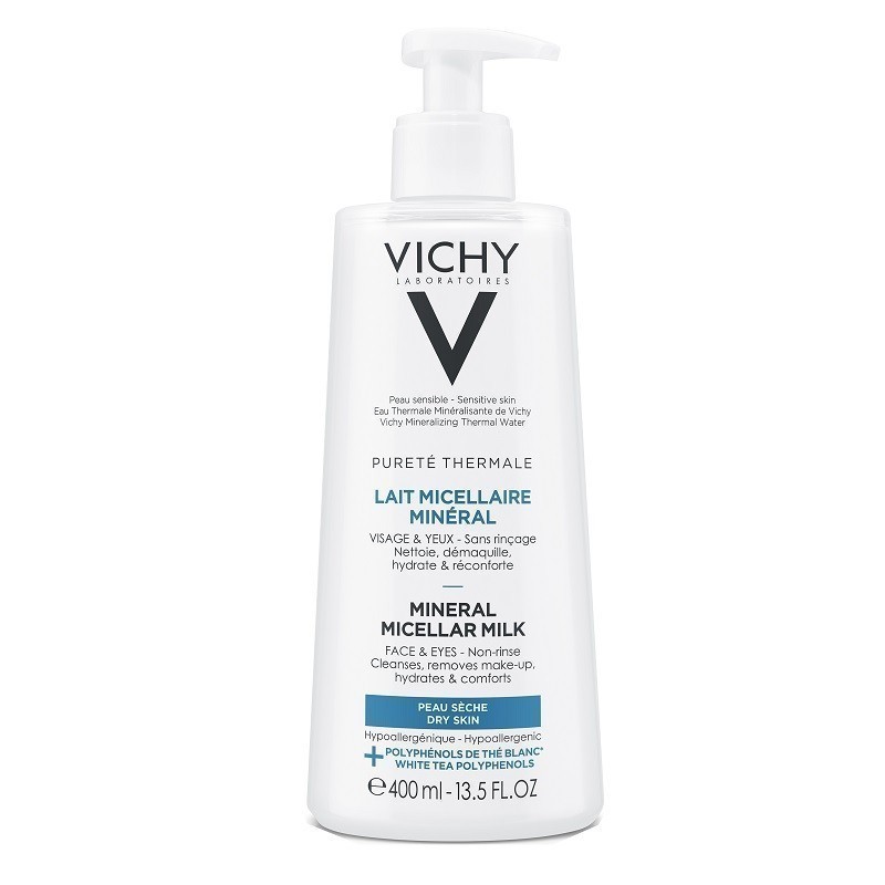 Vichy Pureté Thermale mineralne mleczko micelarne do skóry suchej 400 ml