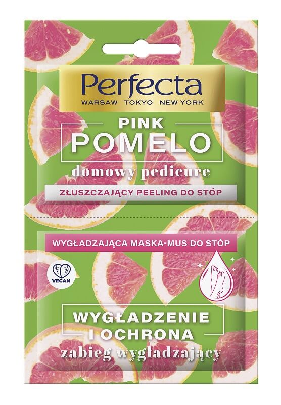 Perfecta Peeling + maska do stóp PINK POMELO zabieg wygładzający 010214716