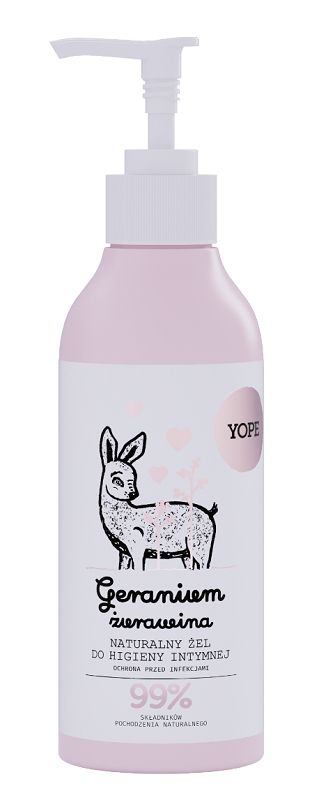 YOPE Żel do Higieny Intymnej Geranium i Żurawina 300ml -