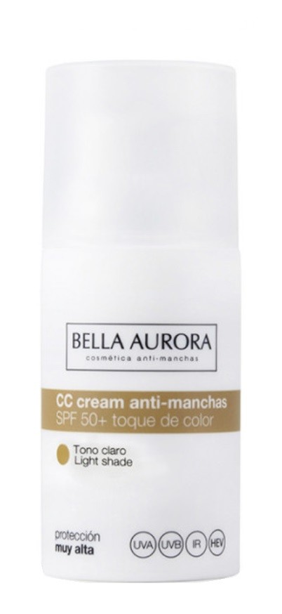 BELLA AURORA Bella Aurora Cream Color SPF50 anty-plamowym, Clear 30 ML 2526113