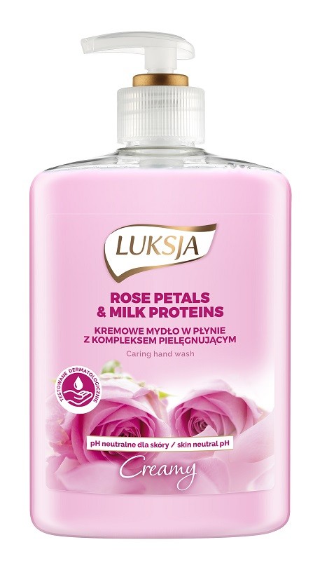 Luksja Creamy Mydło w płynie do rąk Rose Petals & Milk Proteins 500 ml