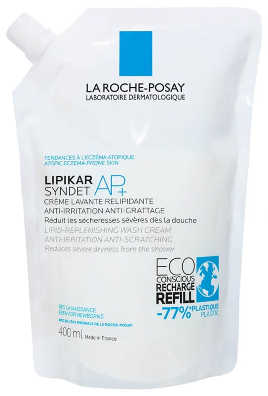 La Roche-Posay Lipikar Syndet AP+ kremowy żel myjący napełnienie 400 ml