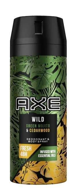 Axe Wild Green Mojito & Cedarwood Dezodorant w aerozolu dla mężczyzn 150ml