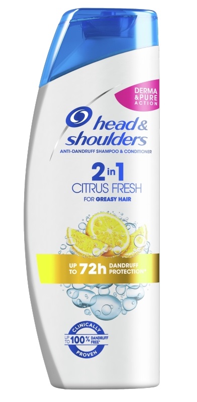 Head & Shoulders Head&SHoulders - Szampon do włosów przeciwłupieżowy 2w1 Citrus 360ml