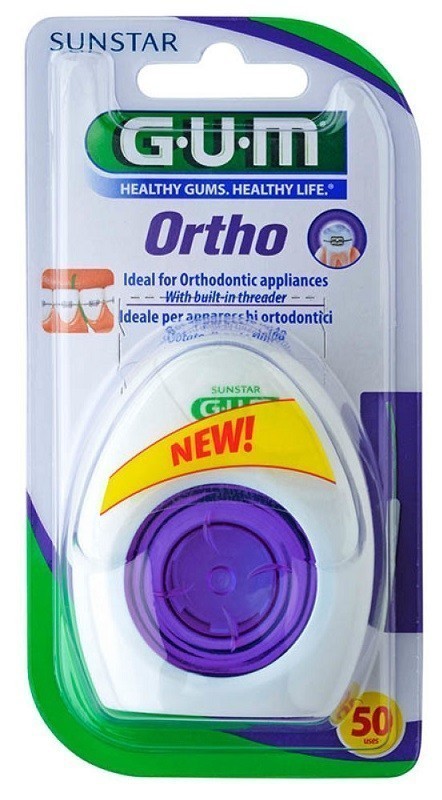 ELER PAWEŁ RUCIŃSKI SUNSTAR GUM ORTHO Ortodontyczna nić dentystyczna 1 szt 9083018