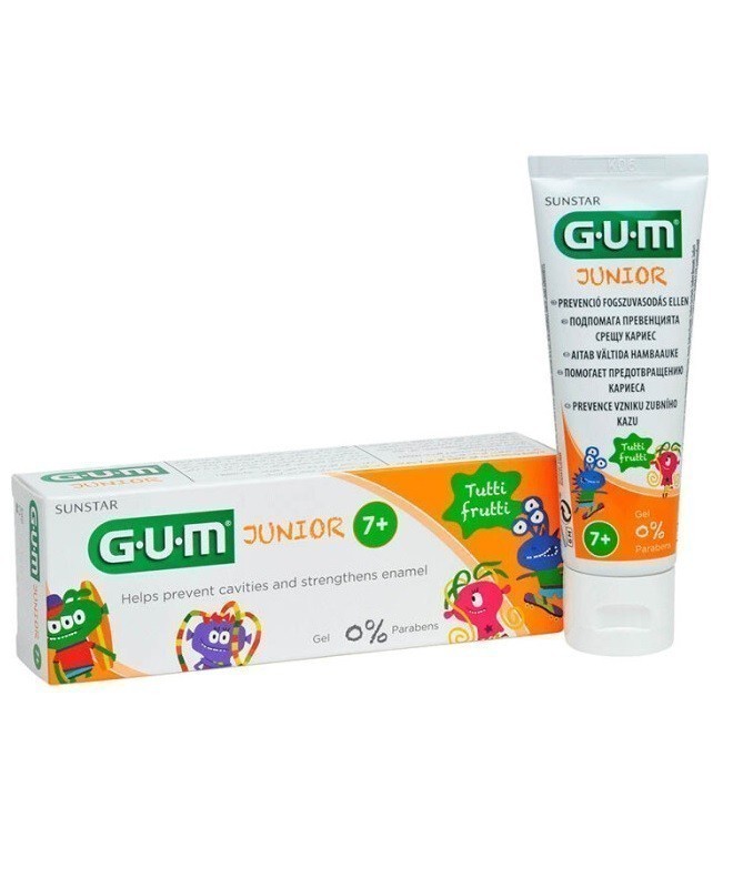 GUM Junior 50 ml - Pasta do zębów dla dzieci z fluorem, 7-12 lat Pas000162