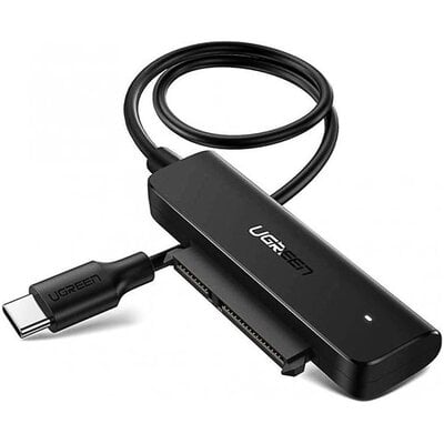 Ugreen Ugreen adapter przejściówka dysku HDD SSD 2,5'' SATA III 3.0 - USB Typ C 3.2 Gen 1 (SuperSpeed USB 5 Gbps) czarny (70610 CM321) - USB Typ C (męski) 70610 CM321