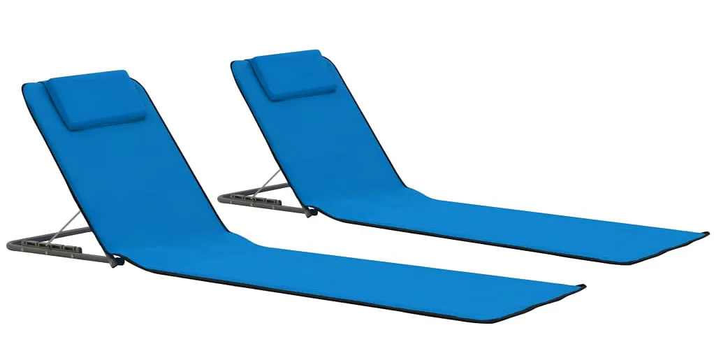 Składane niebieskie maty plażowe A0-P94