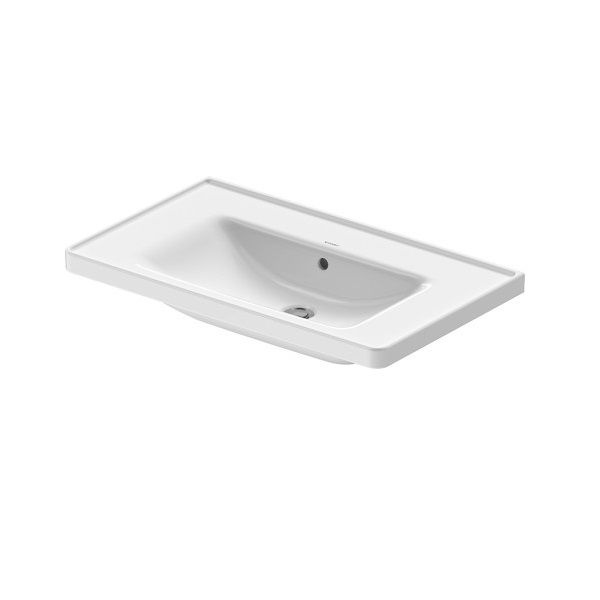 Duravit D-Neo Umywalka meblowa 80x48 cm bez otworu na baterię biała Alpin 2367800060