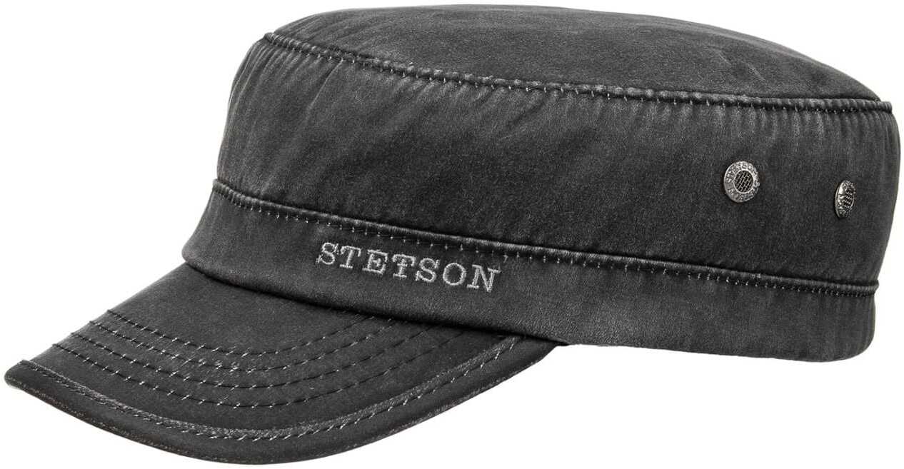 Czapka Zimowa z Daszkiem Datto Army by Stetson, czarny, S (54-55 cm)