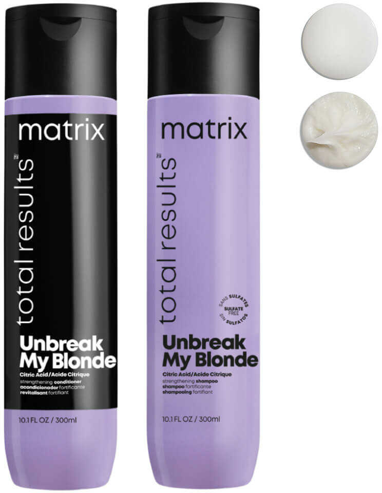 Matrix Total Results Unbreak My Blonde - zestaw wzmacniający do włosów rozjaśnianych, szampon 300ml i odżywka 300ml 18/zestaw