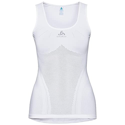 ODLO damska SUW top Crew Neck Singlet Performance BR koszulka, biała, duża 411461