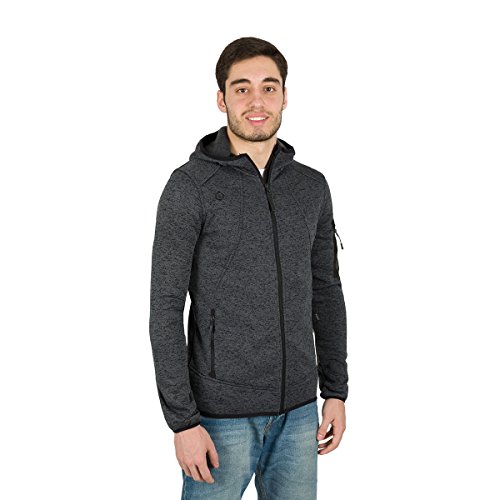 IZAS Męska kurtka z dzianiny Helsinki szary ciemnoszary L