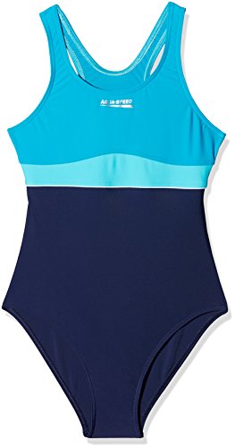 Aqua-Speed Dziewczęce Emily kostium kąpielowy dla dziewczynek Navy/Turquoise/Light Turquoise 164