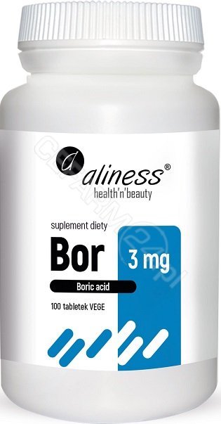Aliness Bor 3 mg Kwas Borowy (100 tab)