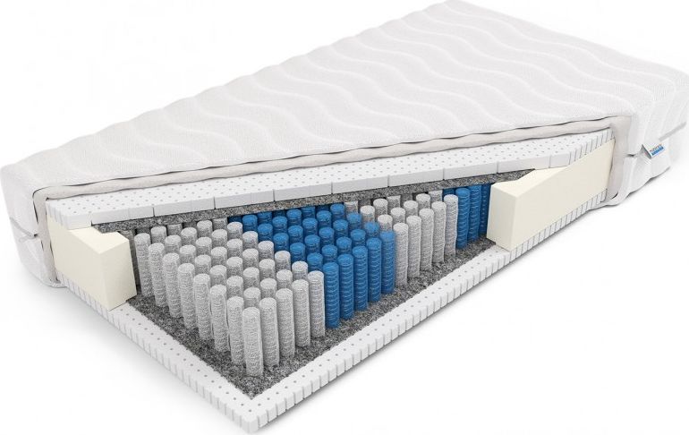 Frankhauer Materac HERAKLES 80x200 kieszeniowy z lateksem dwustronny Frankhauer