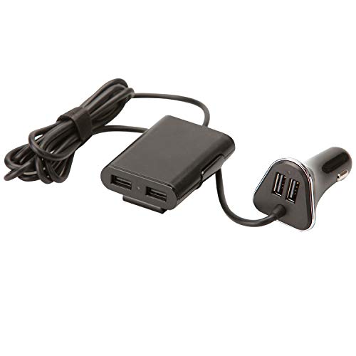 Cartrend 154002 4-Port USB wtyczka ładowania XXL, z funkcją Intelligent-Charge, przewód o długości 1,8 m 154002