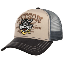 Czapka Trucker Animal Nature by Stetson, szaro-beżowy, One Size