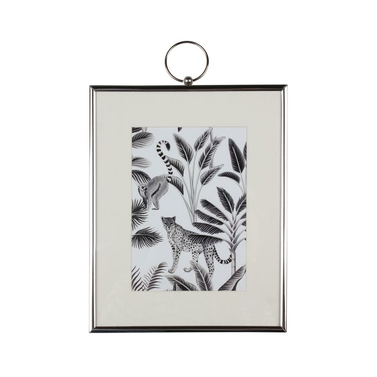 Ramka na zdjęcia Savana srebrna 19 x 24 cm metalowa