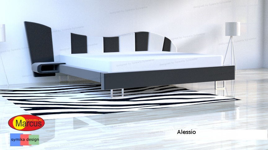Łóżko tapicerowane ALESSIO - 200x200