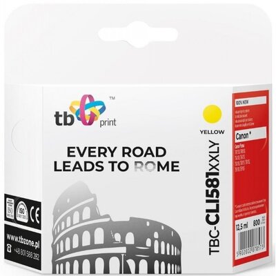 TB Print Tusz do Canon CLI-581XXL TBC-CLI581XXLY YE 100% nowy ERTBPC00CL581Y6