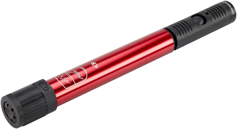 CRANKBROTHERS Klic HV Hand Pump w Manometer/Frame Mount Greg Minnaar Mont-Sainte-Anne Edition, czerwony/czarny 2021 Mini pompki 16557CB