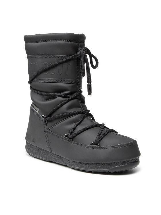 Moon Boot Śniegowce Mid Rubber Wp 24010300 Czarny