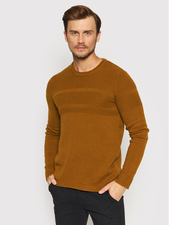 Only&Sons Sweter Bace 22020639 Brązowy Regular Fit