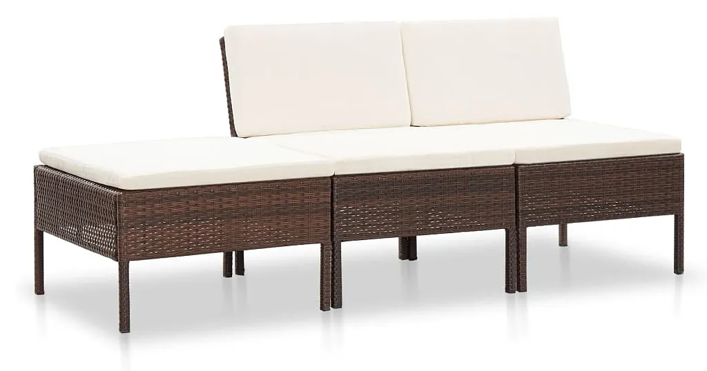 Zestaw brązowych mebli ogrodowych L7-S31