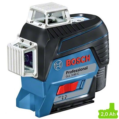 BOSCH LASER GLL 3-80 C + BM1+ ODB. LR 7