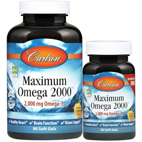 Carlson Labs Maximum Omega 2000 90+30 Vcaps