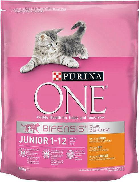 Purina One Junior Karma z kurczakiem dla kociąt 800g 51128-uniw