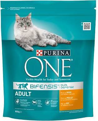 Purina One Cat Adult Karma z kurczakiem dla kota 800g 51129-uniw