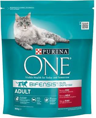 Purina One Cat Adult Karma z wołowiną dla kota 800g 51131-uniw