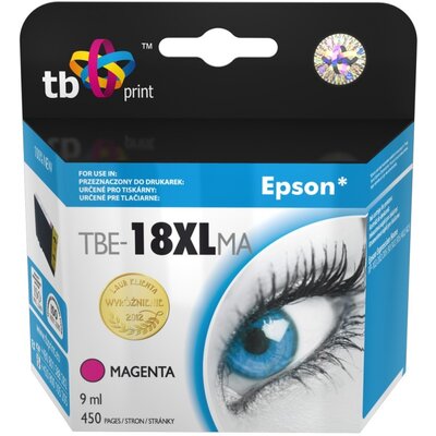 TB Tusz TB TBE-18XLMA Epson XP 302) MAGENTA TBE18XLMA
