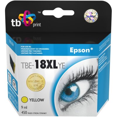 Zdjęcia - Wkład drukujący TB Print Tusz do Epson XP 302 TBE-18XLYE YE 