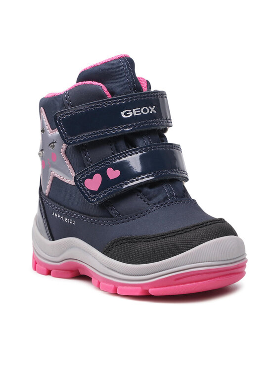 Geox Śniegowce B Flanfil G.B Abx A B163WA 050FU C4268 M Granatowy