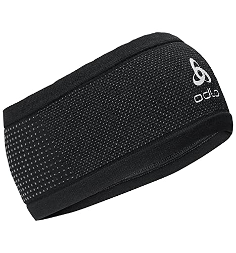 Odlo Odlo Męska opaska Velocity Ceramiwarm na czoło, czarna stal szara 777880