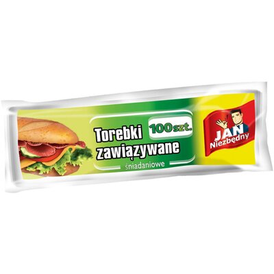 Jan Niezbędny Torebki śniadaniowe zawiązywane 100 szt