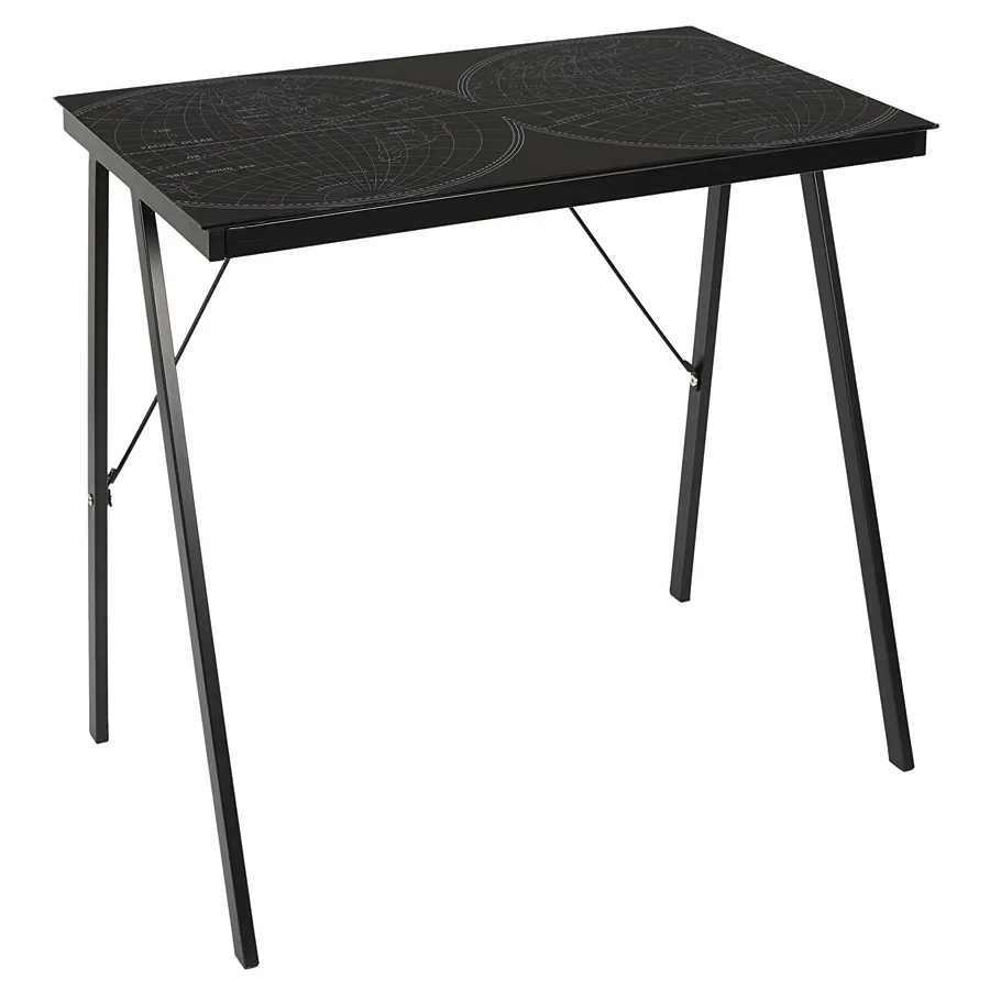 Elior Czarne szklane biurko loft Z4-A95
