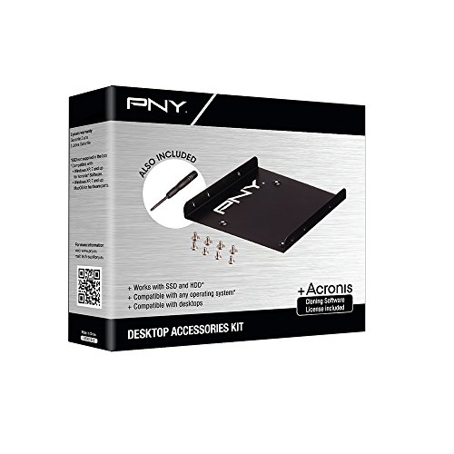 PNY Technologies Europe SSD Upgrade Kit adapter 3.5 do 2.5 kabel SATA3 Acronis True Image HD
