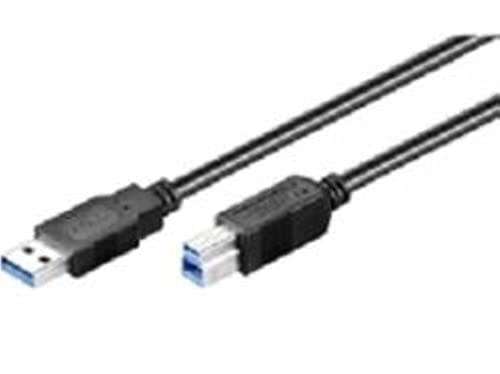 Kabel USB MicroConnect USB3.0 A-B 5m M-M Black USB3.0AB5B