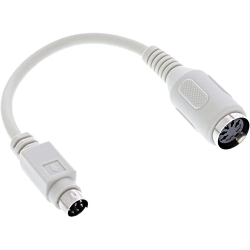 InLine Adapter Klawiatura 5 Pin DIN żeński - PS/2 męski, 10cm 39340