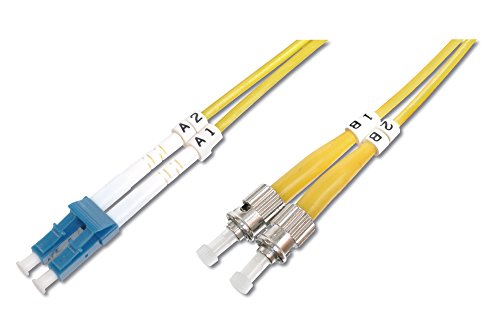 Digitus Patch Cable LC Single Mode M ST Single Mode M 5 m glass fiber 9 125 micron OS1 halogen free yellow DK-2931-05
