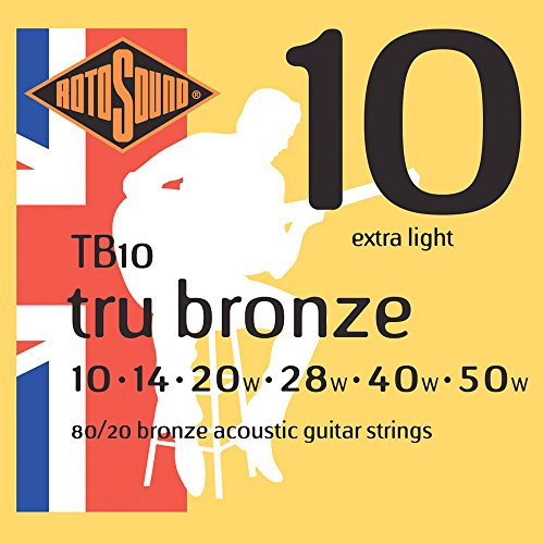 Rotosound Roto TB10 6 strun akust [10-50] owijka brąz