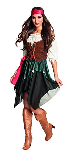 Boland Boland 83535  kostium dla dorosłych piratka Storm, bluzka, gorset, spódnica, bandana, kapitan Redhaed, Sparrow, woda, morza, karnawał, Halloween, karnawał, impreza tematyczna 29909